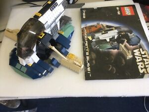 LEGO 7153 STAR WARS. JANGO FETT’S SLAVE 1-WITH FIGURES-100% COMPLETE-NO BOX.