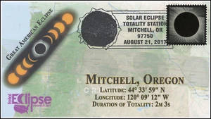 17-212, 2017, Total Solar Eclipse, Mitchell OR, Event Cover, Pictorial Cancel - Picture 1 of 1