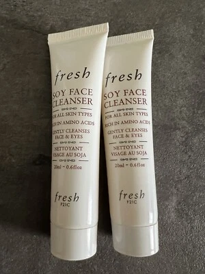 NEW 3X Fresh Soy Face Cleanser 60ml Total w/ free samples - Image 1 of 2