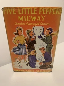 Five Little Peppers Midway Vintage Book Margaret Sidney - 1918 HC - Picture 1 of 8