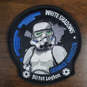 Star Wars 4" White Shadows Stormtrooper 501st German Garrison Patch - USA Mailed - Bild 1 von 1
