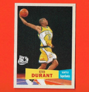 2007-08 Topps Kevin Durant 1957-58 Variation Rookie Card RC #112