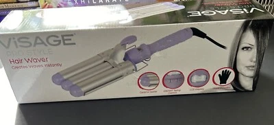 Brand New Visage Pro Style Purple Hair Waver - Opened But Never Used (Boxed) - image 1 of 4