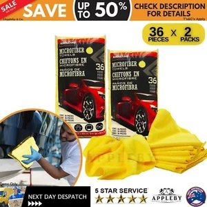 72 Kirkland Signature Ultra Soft Plush Microfibre car Towels Cloths 40cm x 40cm - Picture 1 of 13