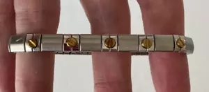 Bracciale elastico Zoppini in acciaio inox 750 oro giallo 18 kt - Foto 1 di 5