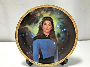 Star Trek The Next Generation *COUNSELOR DEANNA TROI* Collector Plate #1359A - Picture 1 of 4