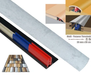 Weißschiefer Laminat Übergang Streifen 38mmx0,90mtr Mehrzweck - Bild 1 von 1