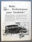 Original 1929 Buick Sedan Ad MAKE PERFORMANCE YOUR YARDSTICK