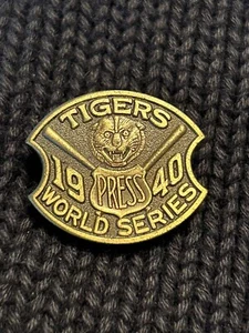 1940 World Series DETROIT TIGERS Press Pin (not Original) - Picture 1 of 5