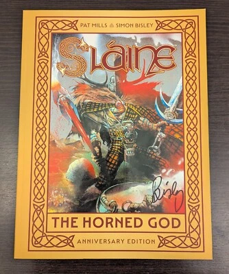 SLAINE: THE HORNED GOD: ANNIVERSARY EDITION - SIGNED SIMON BISLEY - NEW - Image 1 of 4