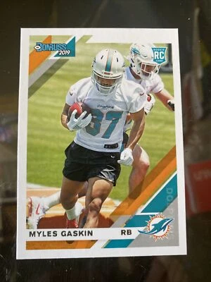 2019 DONRUSS #281 Myles Gaskin Rookie RC + Miles Boykin Paris Campbell RR & More - Image 1 of 4