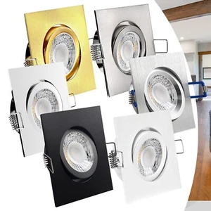 LED Einbaustrahler 230V flach 25mm dimmbar Decken Strahler Lampen Einbauleuchten - Bild 1 von 83