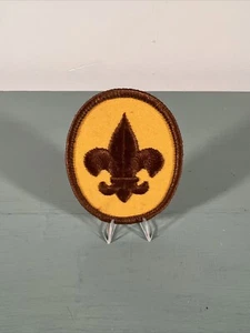 VINTAGE BOY SCOUT Aufnäher braun und gold - Bild 1 von 1