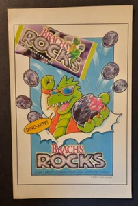 1993 BRACH'S ROCKS Chewy Fruity Candies Pop Art E.J. Brach - Print Ad/Ad Page - Picture 1 of 1