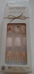 imPRESS Press-on Maniküre Nägel ohne Kleber kurze Länge Dear Santa 30 Nägel - Bild 1 von 1