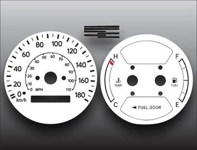 Chevrolet Prizm 180 1998-2002 métrico KPH KMH cuadro de tablero medidores frontales blancos Foto 1 de 4