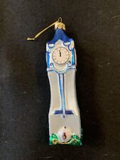 Disney Christmas Ornament Cinderella Castle Clock Tower Midnight Blown Glass 