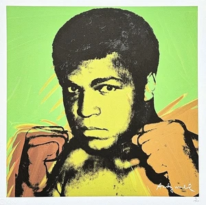 ANDY WARHOL - Muhammad Ali - signed, numbered edition 93/500, 50x50cm, CMOA - Picture 1 of 6