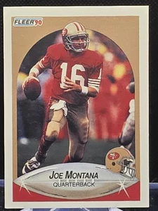 1990 Fleer Joe Montana #10 TD errore 31.054 quasi nuovo/m - Foto 1 di 2
