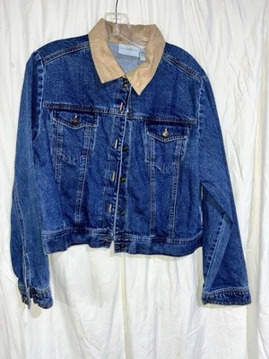 Chaqueta vaquera corta STUDIO EASY talla 10 para mujer cuello tostado Foto 1 de 4