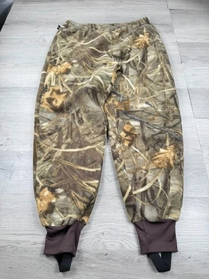 Vintage Cabela's Pants Mens L Camo Fleece 3D Tapered Adjustable Hunting Hunter - Image 1 of 4