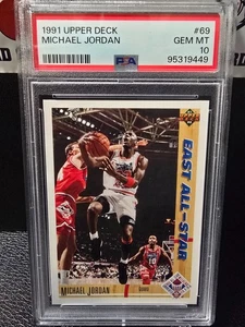 1991 Upper Deck MICHAEL JORDAN #69 PSA 10 GEM MINT - Picture 1 of 2