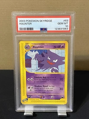 Haunter 63/144 - 2003 Pokemon Skyridge PSA 10 Non-Holo GEM MINT - Image 1 of 2
