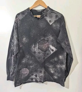 1991 Funk Press All Over Print Long Sleeve T-Shirt USA Vintage - Picture 1 of 6