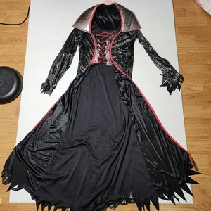 Disfraz Bruja Diablo Niñas Talla Mediana Vampiresa Halloween California Disfraz - Imagen 1 de 13