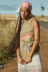 Canotta canottiera Spell & The Gypsy Designs Rolling Valley biker taglia large - Foto 1 di 8