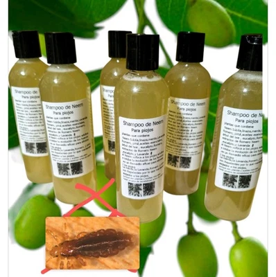 Shampoo Para Piojos De Neem ,Además Contiene Sabila Y Romero Para   Crecimiento - Image 1 of 3