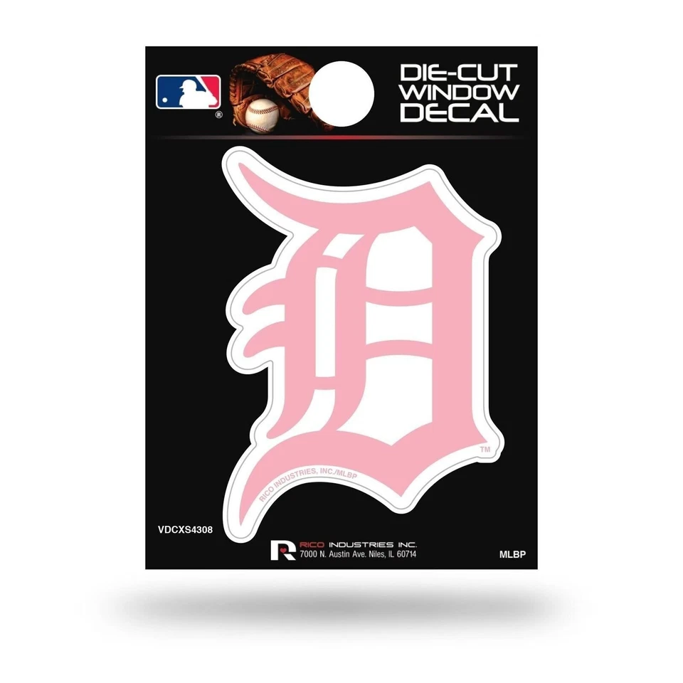 Detroit Tigers PINK LOGO 2 Inch Decal Sticker Flat Vinyl Auto Home Adhesive... - Image 1 of 1