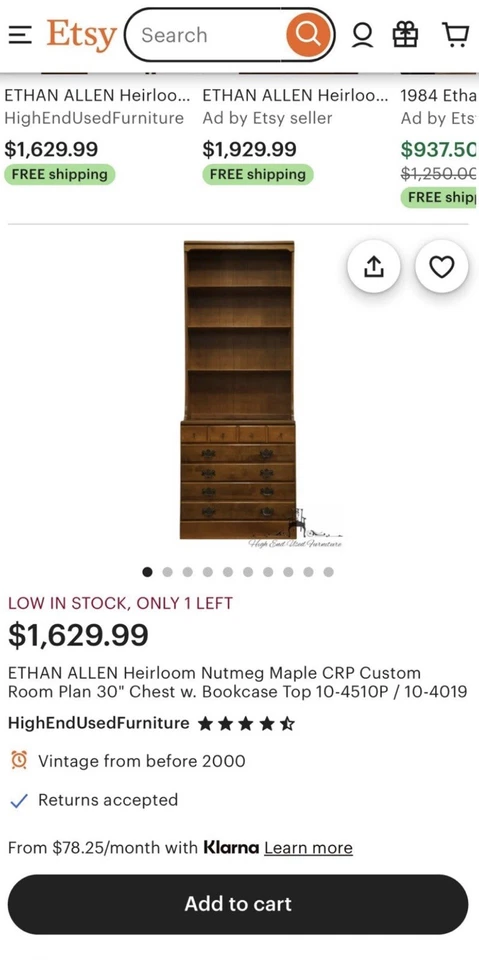 Librería Ethan Allen Foto 1 de 4