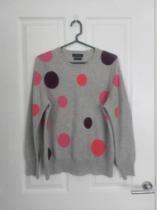 Maglione a pois M&S Autograph 100% cashmere taglia 16 - Foto 1 di 5