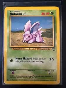 Nidoran 83/130 Pokémon TCG 2000 Base Set 2 Regular Unlimited Common NM - Picture 1 of 1