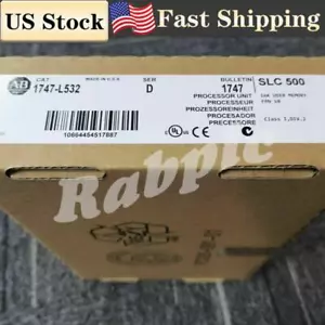 New Factory Sealed AB 1747-L532 SER D SLC 500 PLC Processor Unit Module 1747L532 - Picture 1 of 5