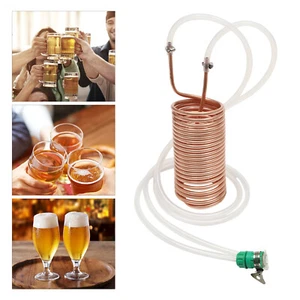 Enfriador de hierba de inmersión para Homebrew tubo de cobre rojo y silicona de grado alimenticio - Imagen 1 de 17