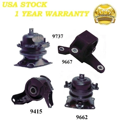 4PCS MOTOR & TRANS MOUNT FIT 2011-2017 Honda Odyssey 3.5L 6 SPEED - AUTO TRANS - Image 1 of 4