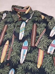 Hawaiian Reserve Medium Mens Shirt Silk Beach Surfboard Camp Lightweight - Picture 1 of 11