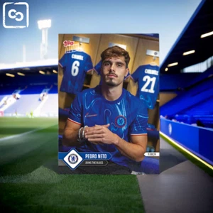24/25 TOPPS NOW Joins the Blues Chelsea FC Pedro Neto Card 1 - Picture 1 of 3