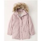 NWT Abercrombie A&F Big Girls Winter Ultimate Parka Pink Jacket Size 13-14Y $120