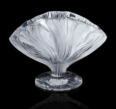 Cristal de Lalique - Vase Ichor avec boîte d'origine cristal dépoli - Photo 1/4