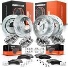 Front & Rear Drilled Brake Rotor & Pads + Brake Caliper For Ford F250 Super Duty