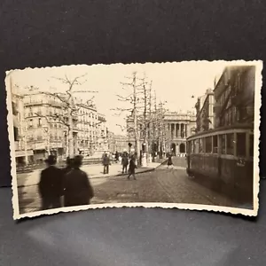 MARSEILLE FRANKREICH Foto CANEBIERE / BÖRSENSCHLOSS Straßenbahn um 1940 - Bild 1 von 2