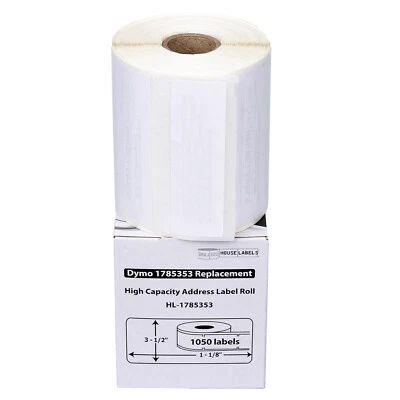 DYMO 1785353 4XL (3-1/2" x 1-1/8") Thermal Address Labels - (1) Roll of 1050 - Image 1 of 4
