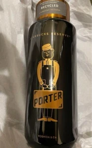 STARBUCKS RESERVE ROASTERY TOKYO × PORTER Recycled Stainless Bottle Black 355ml - Picture 1 of 8