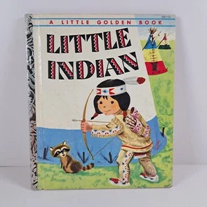 Vintage Little Golden Book Little Indian #202 c1954 1st Edition Richard Scarry - Picture 1 of 14
