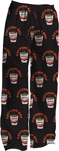 Adult Unisex Maruchan Ramen Noodles Caution Hot Pajama Lounge Pants - Picture 1 of 12