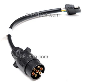 Land Range Rover Discovery Trailer Tow Wiring European 7-4 Pin Round Fla Adapter - Bild 1 von 3