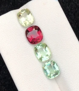 6.35 Carat Multi Color Faceted Tourmaline From Africa - Picture 1 of 4